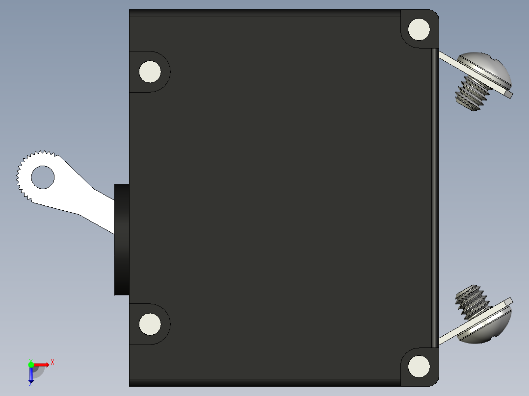 Blue Sea Systems A 系列单极断路器俯视图