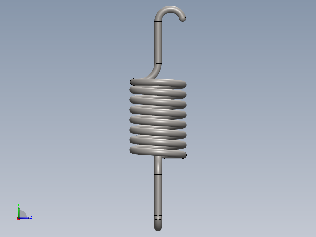 A0003882-螺旋压缩弹簧设计左视图