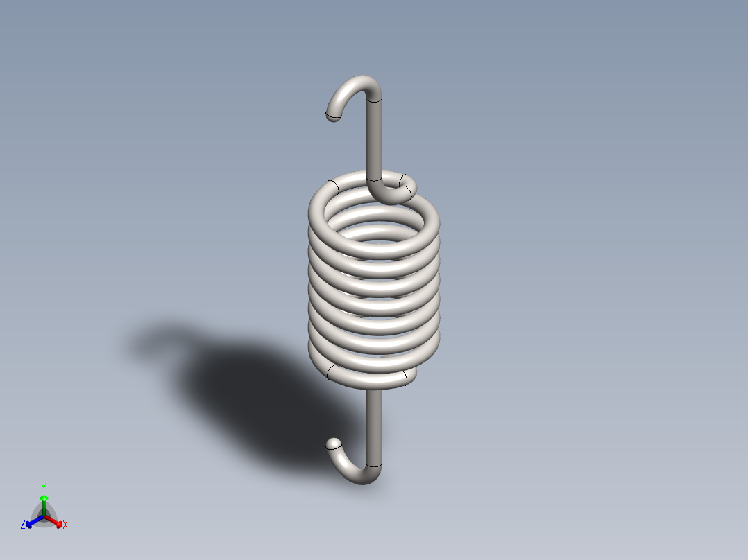 A0003882-螺旋压缩弹簧设计正等轴测图