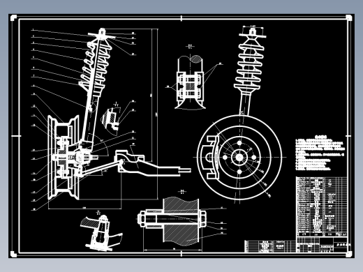 电力驱动轿车麦弗逊式独立前悬架设计（含CAD图纸文档）