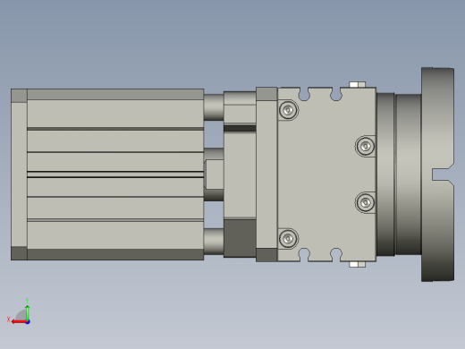 料盘旋转装配体后视缩略图