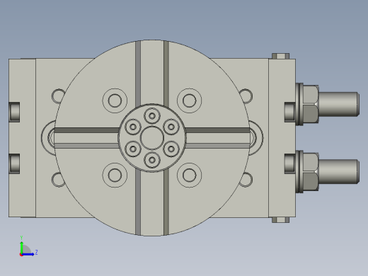 料盘旋转装配体左视缩略图