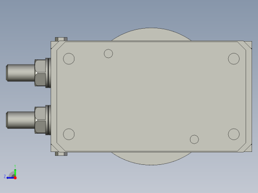 料盘旋转装配体右视缩略图