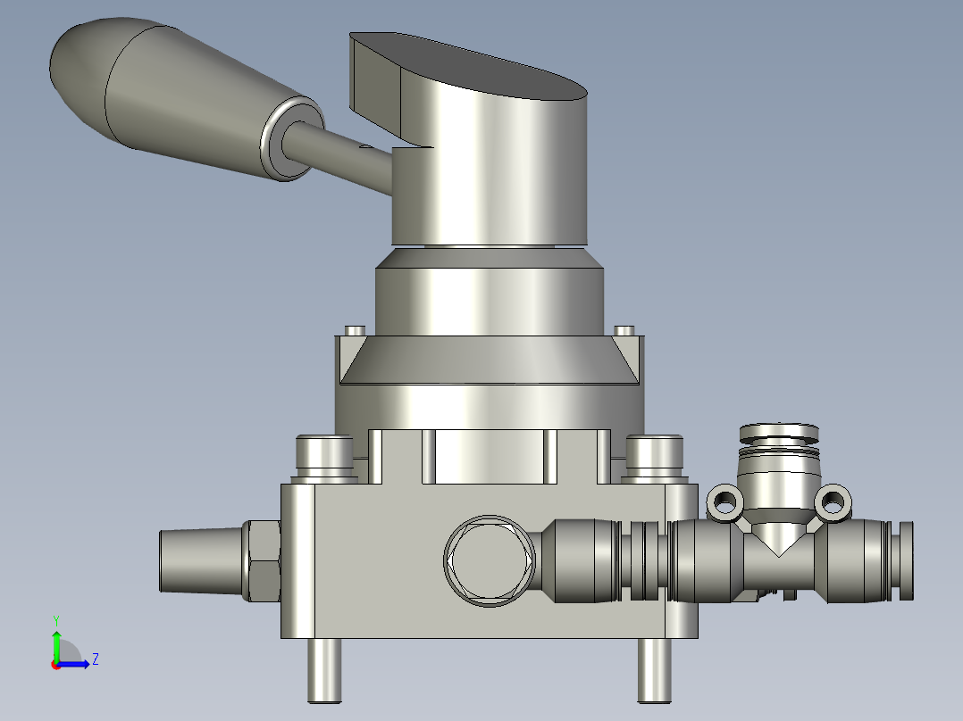 160-000手阀组件左视图
