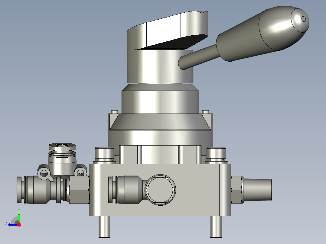 160-000手阀组件右视图