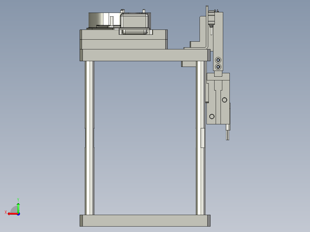 IDK80040D200A-从动齿轮分料定位装置后视图