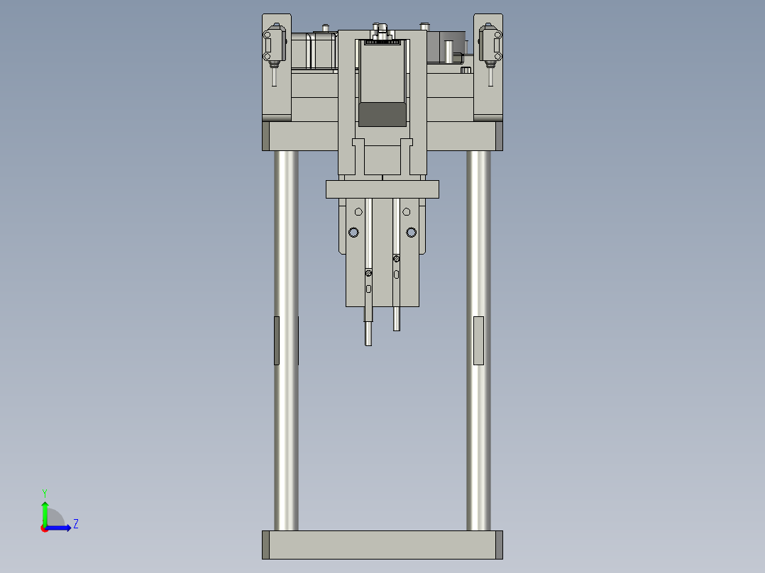 IDK80040D200A-从动齿轮分料定位装置左视图