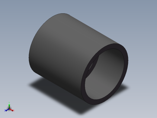 COUPLING__DN40_PN10_UPVC正等轴测缩略图