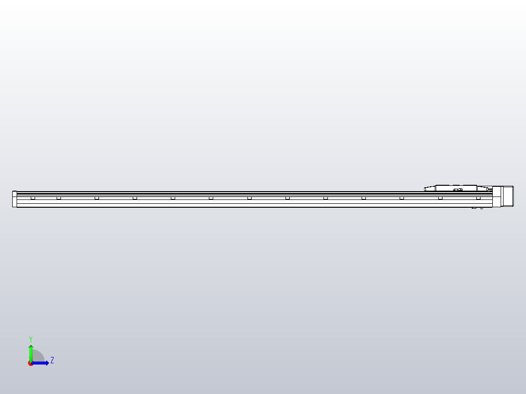 滚珠丝杠直线轴内置导轨TPA-GCR-170-2510C-L1600-ML-M75-N3左视图
