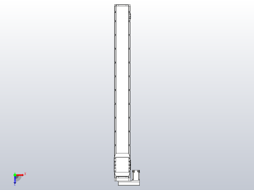 滚珠丝杠直线轴内置导轨TPA-GCR-170-2510C-L1600-ML-M75-N3俯视缩略图