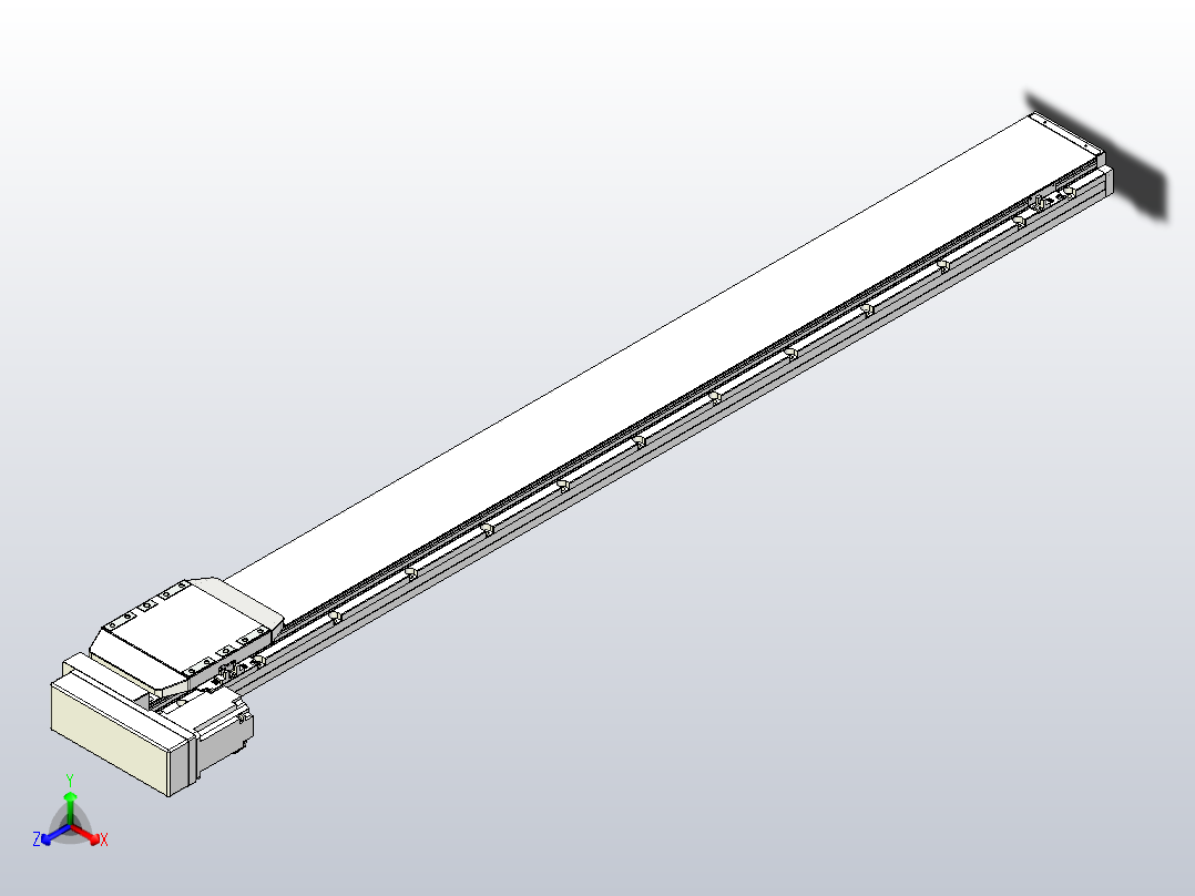 滚珠丝杠直线轴内置导轨TPA-GCR-170-2510C-L1600-ML-M75-N3正等轴测图
