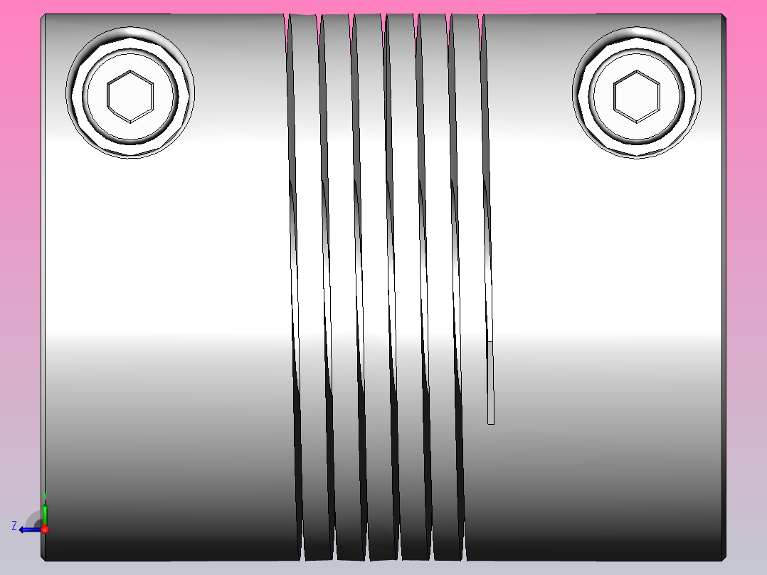 LK2系列 夹紧螺丝固定螺纹式联轴器[LK2-C100]右视图