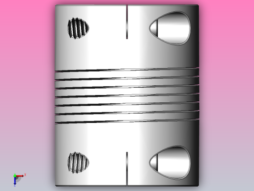 LK2系列 夹紧螺丝固定螺纹式联轴器[LK2-C100]俯视缩略图