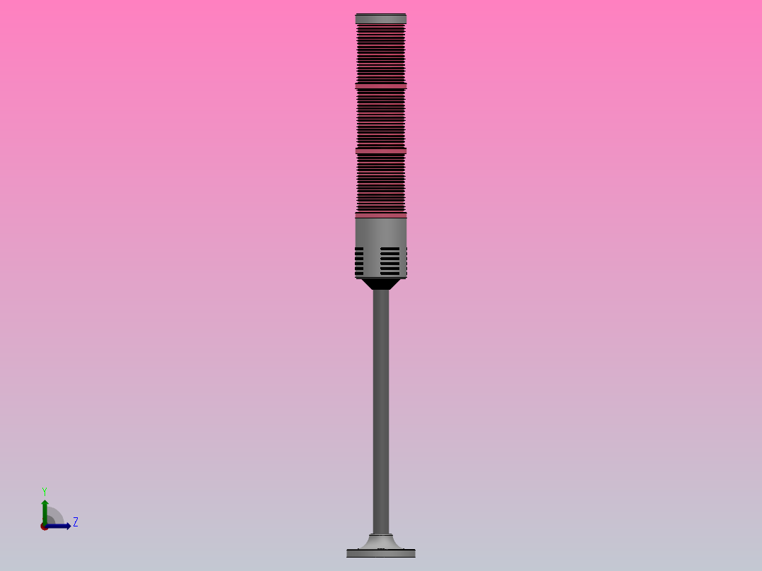 LTA-305多层式警示灯[LTA-305-3]左视图