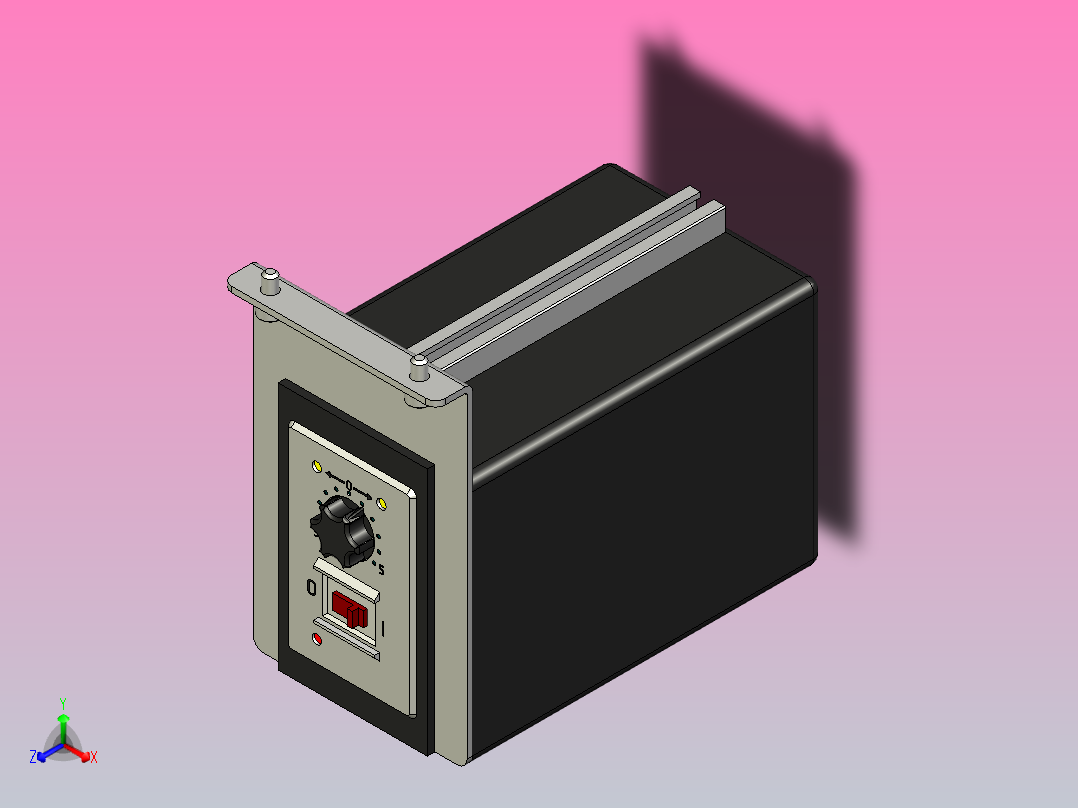 直流电机控制面板主视图