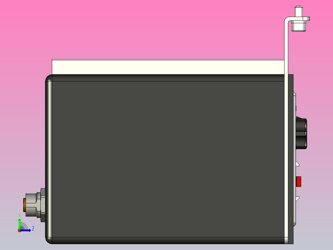 直流电机控制面板左视图