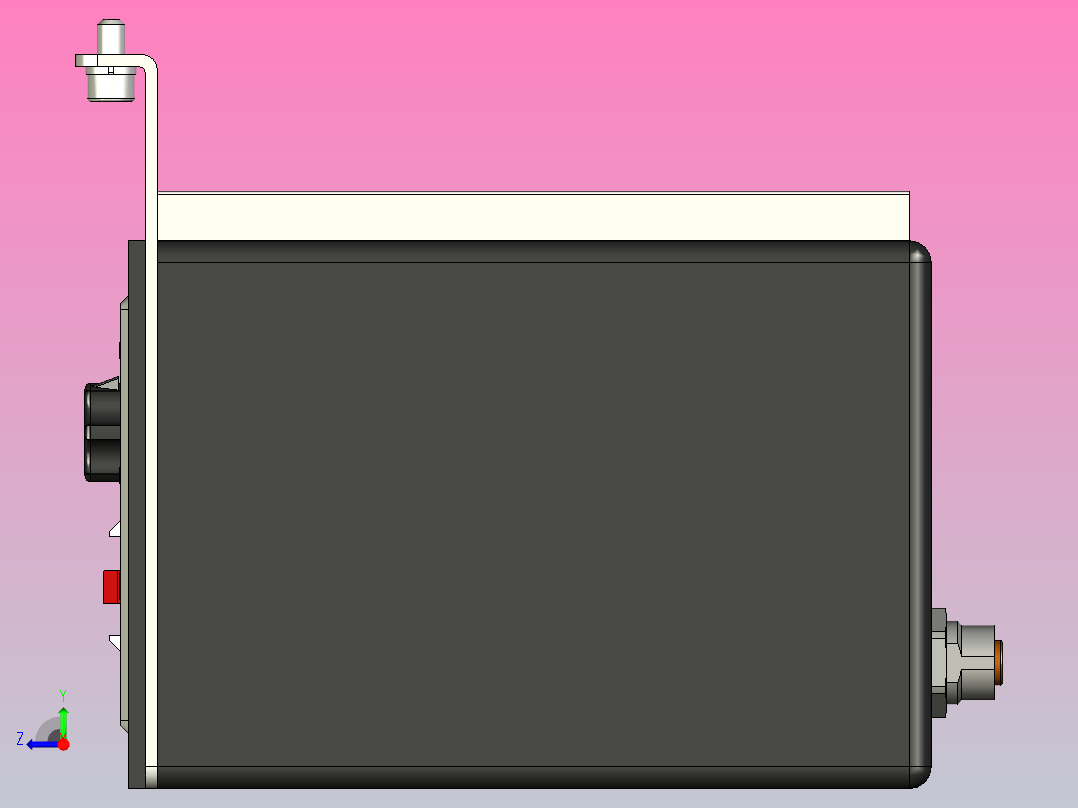 直流电机控制面板右视图