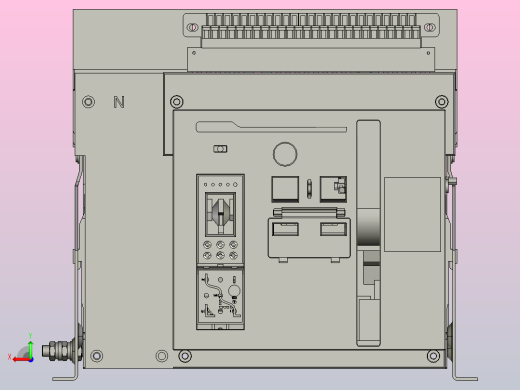 NA1-2000X-800-1600-4P固定万能式断路器三维模型202208后视缩略图