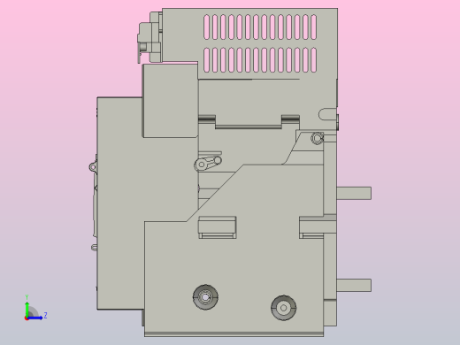 NA1-2000X-800-1600-4P固定万能式断路器三维模型202208左视缩略图