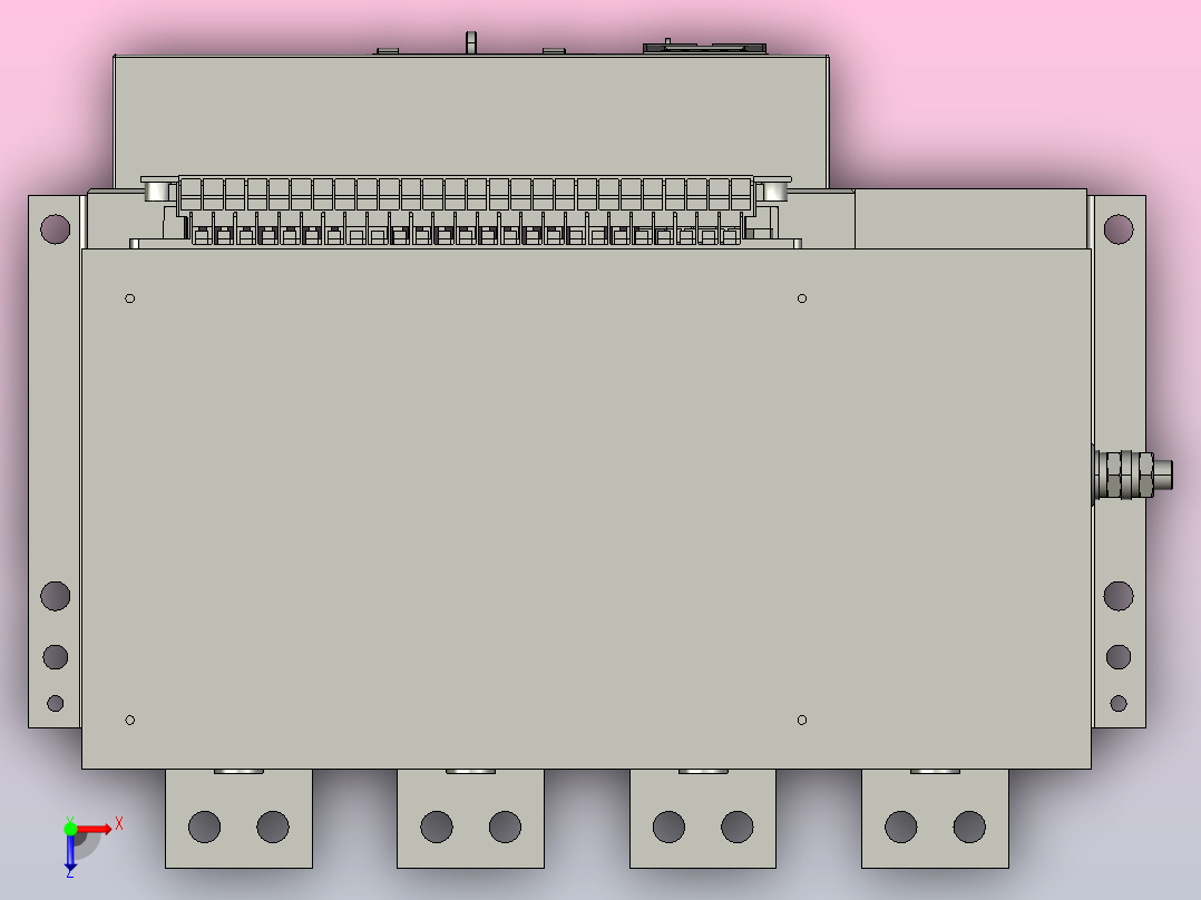 NA1-2000X-800-1600-4P固定万能式断路器三维模型202208俯视图