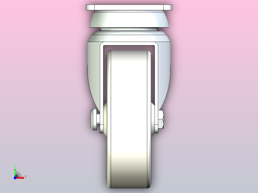 脚轮CKR01-D100-PB前视缩略图