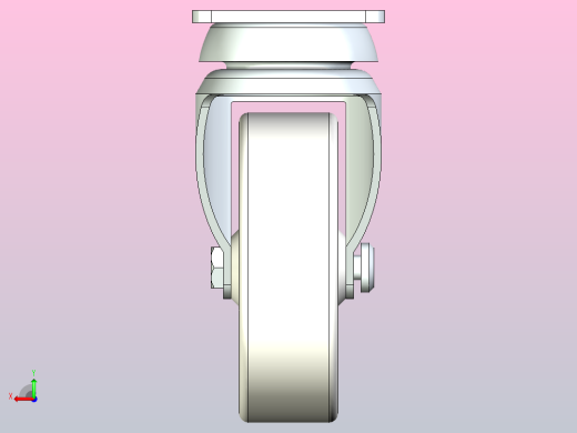 脚轮CKR01-D100-PB后视缩略图