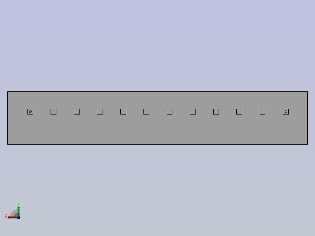 立式--XH2.54-12P后视图