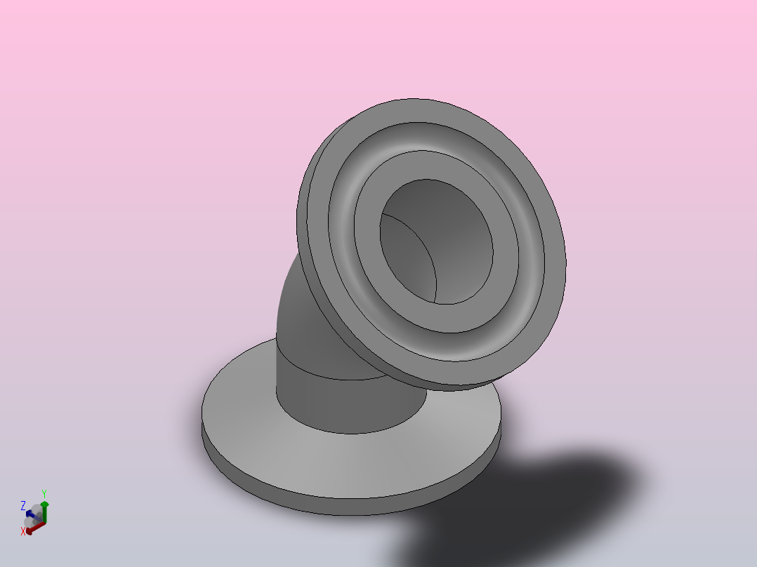 45°快装弯头[DT-17-1.0”]主视图