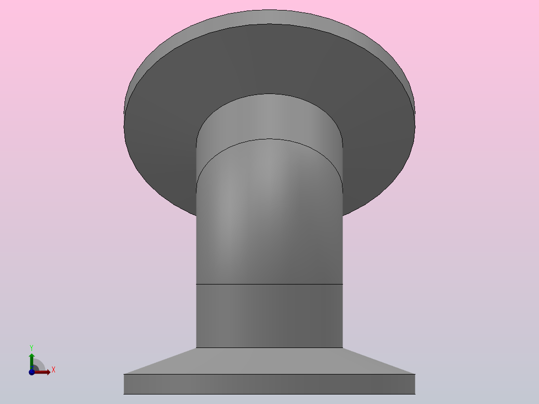 45°快装弯头[DT-17-1.0”]左视图