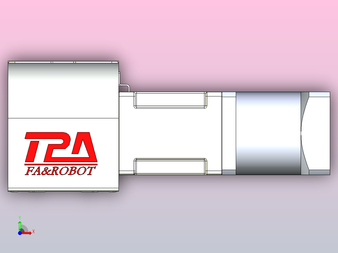 带式直线轴半闭式TPA-ONB-80-170-L850-DR-J60-N3前视图
