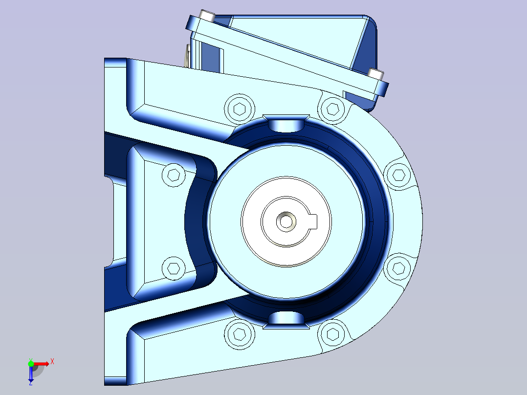 住友(SMT)减速机3D CNHM02-609□-AV,EV-B俯视图