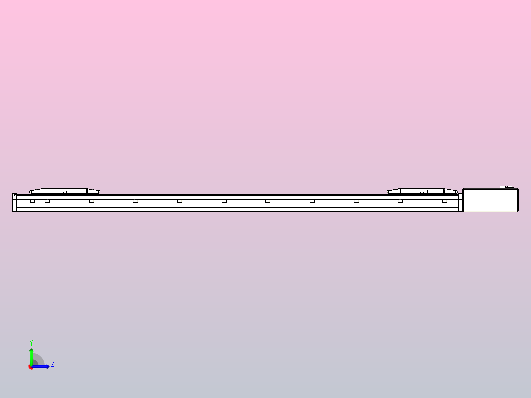皮带直线轴双滑块型TPA-GCBS-150-P80-L475-QL-M75-N3左视图