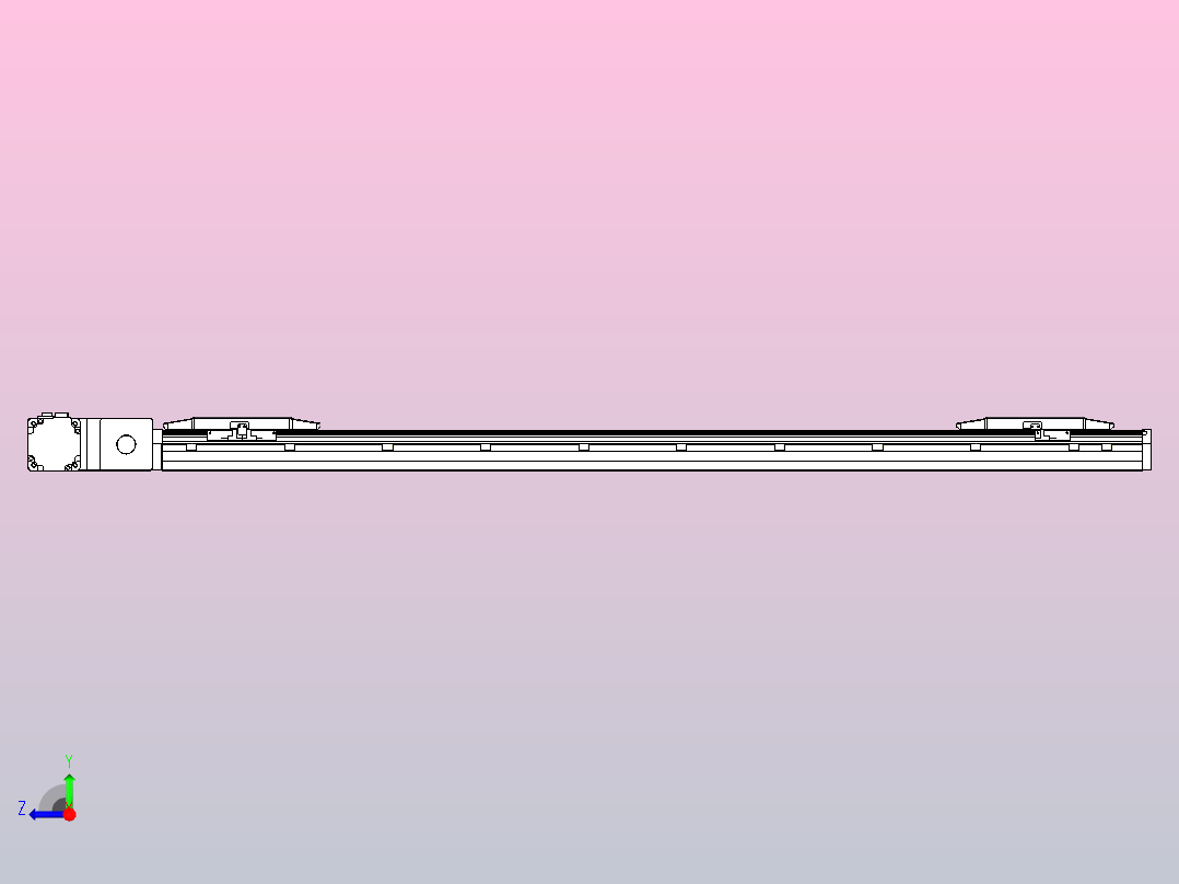 皮带直线轴双滑块型TPA-GCBS-150-P80-L475-QL-M75-N3右视图