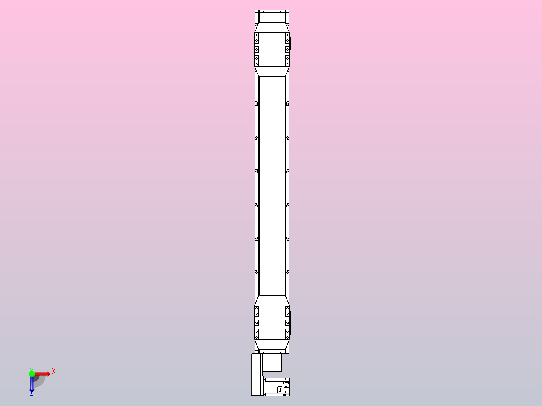 皮带直线轴双滑块型TPA-GCBS-150-P80-L475-QL-M75-N3俯视图