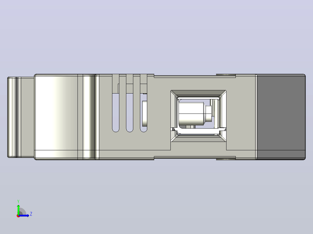 NRT28-32X 1P熔断器-底座三维模型202011左视图