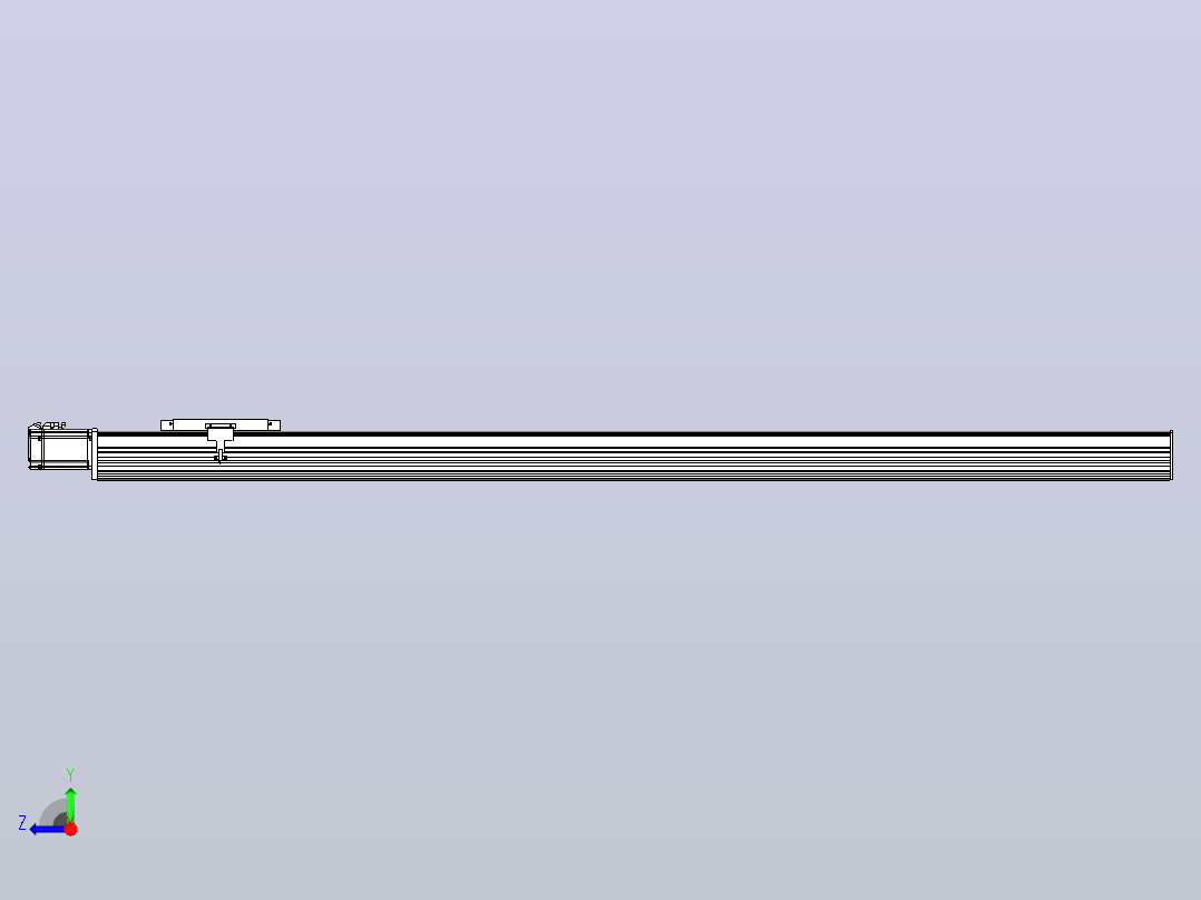 滚珠丝杠直线轴带导轨全封闭TPA-HCR-202D-2510C-L1750-M-C-P75-N3右视图