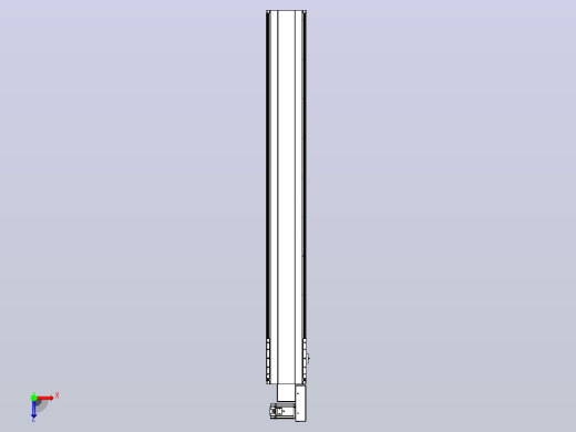 皮带直线轴半封闭可选导轨TPA-HNB-202D-140-L1550-MR-Y-P75-N3俯视缩略图