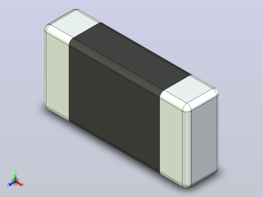 87x 片式电阻器封装 （SMD）RESC1608X38N