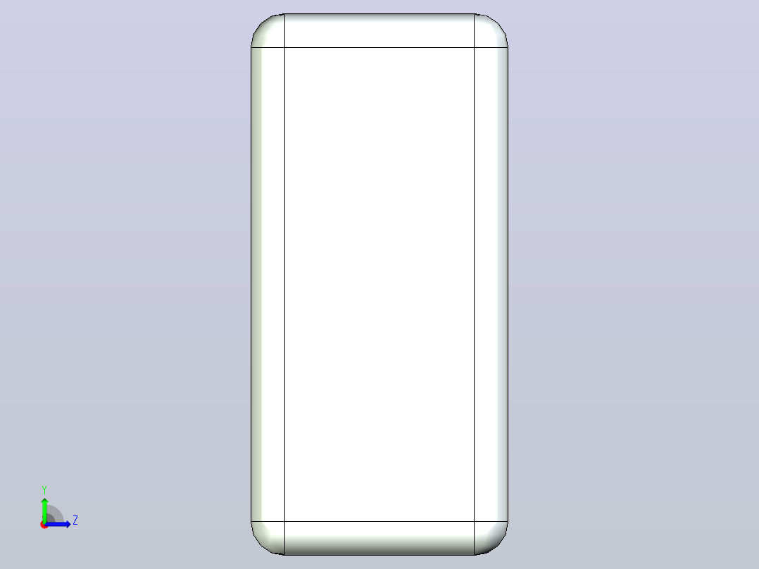 87x 片式电阻器封装 （SMD）RESC1608X38N左视图