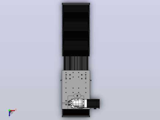DMG220-LCR齿轮齿条模组直线滑台（电机左折）[DMG220-L20S500-DT750-A2D-LCR-P7]俯视缩略图