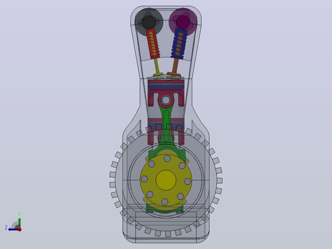 三菱蓝瑟engine，发动机右视图