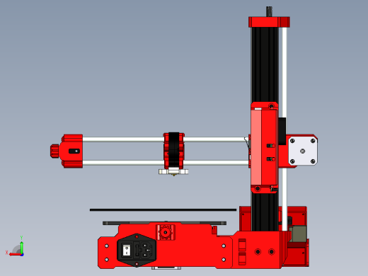 打印机模型3d-printer-cantilever-type-inspired-from-prusa-1 25 STP后视缩略图