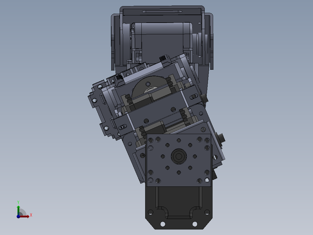 SOLIDWORKS 凯撒的手臂前视图