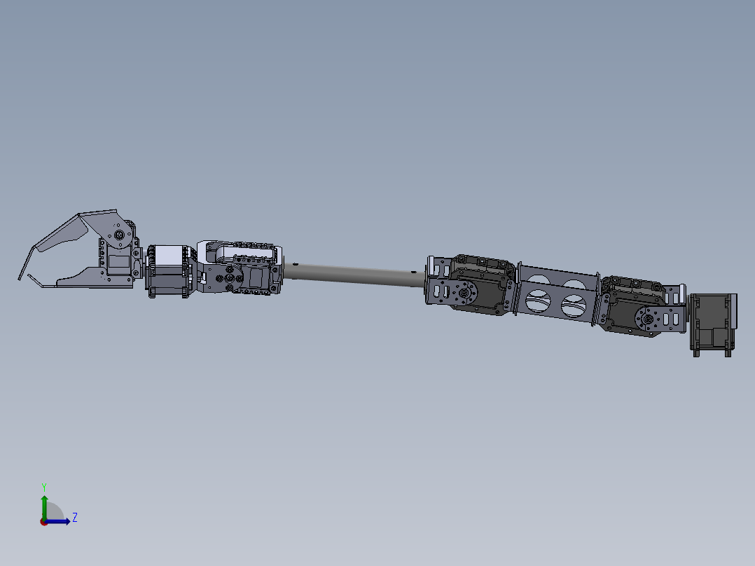 SOLIDWORKS 凯撒的手臂左视图
