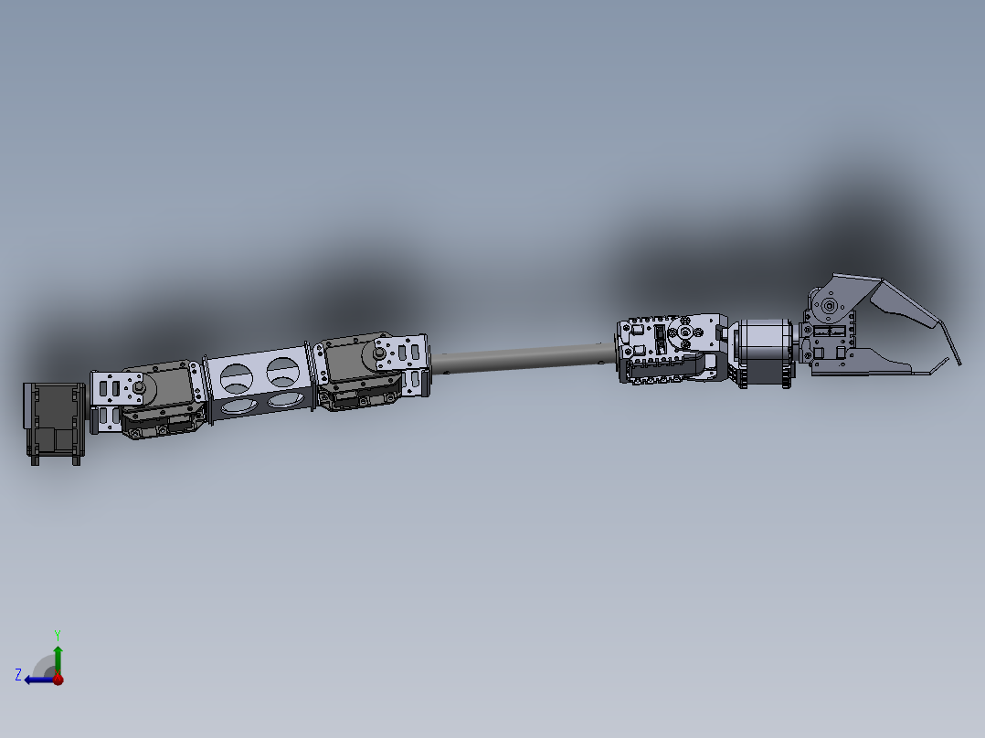 SOLIDWORKS 凯撒的手臂右视图