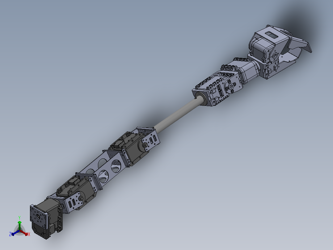 SOLIDWORKS 凯撒的手臂正等轴测图