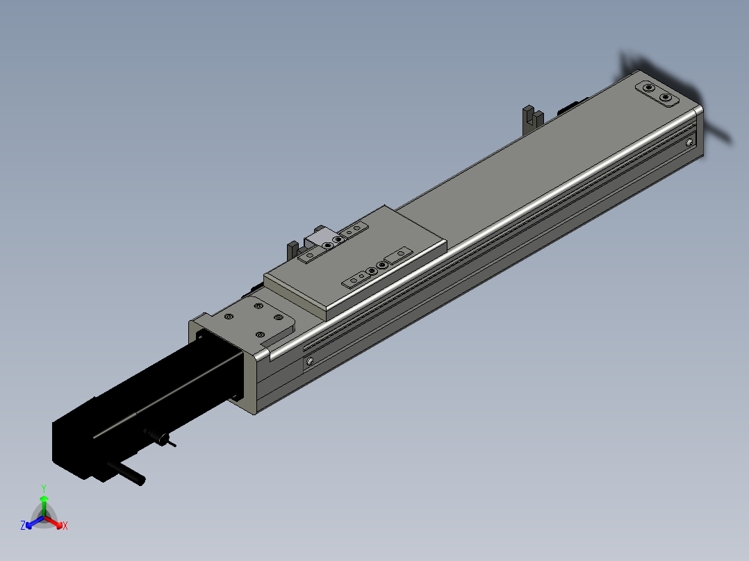 Toyo东佑达直线模组-ECH6-200-BC+煞車-反-M5正等轴测图