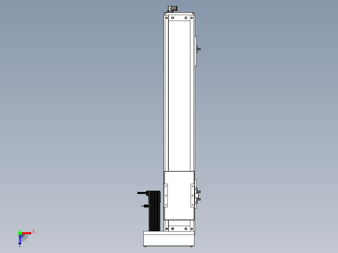 Toyo东佑达直线模组-ECH12-500-BR-100W+煞車俯视图