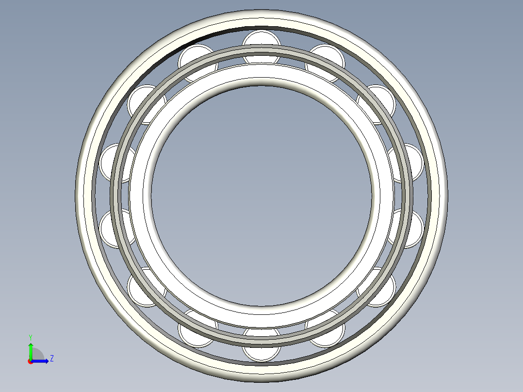 轴承-Bearing_130x220x50.stp左视图