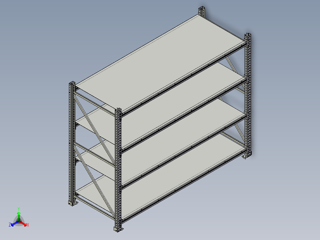 钢架单元2正等轴测图
